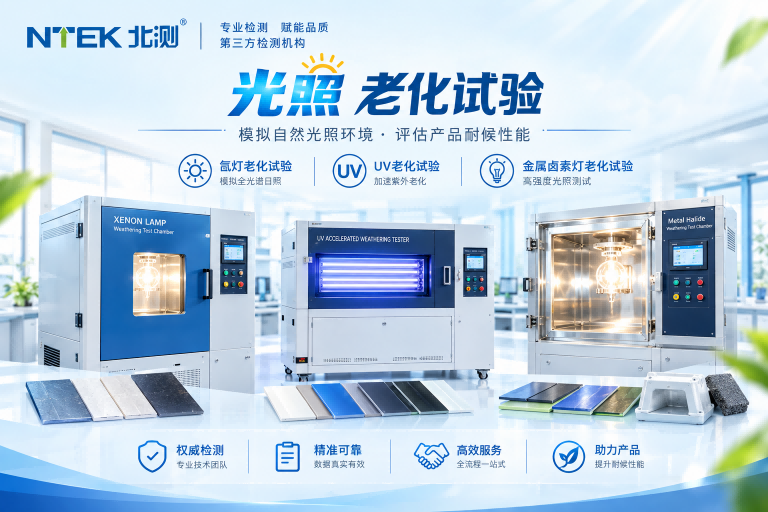 光照老化试验，找 NTEK 北测检测——快速验证材料耐候性